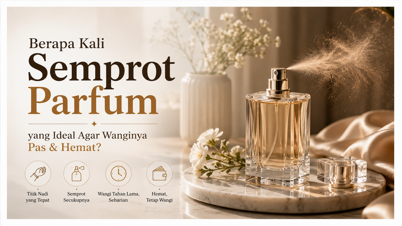 Berapa Kali Semprot Parfum yang Ideal Agar Wanginya Pas & Hemat?