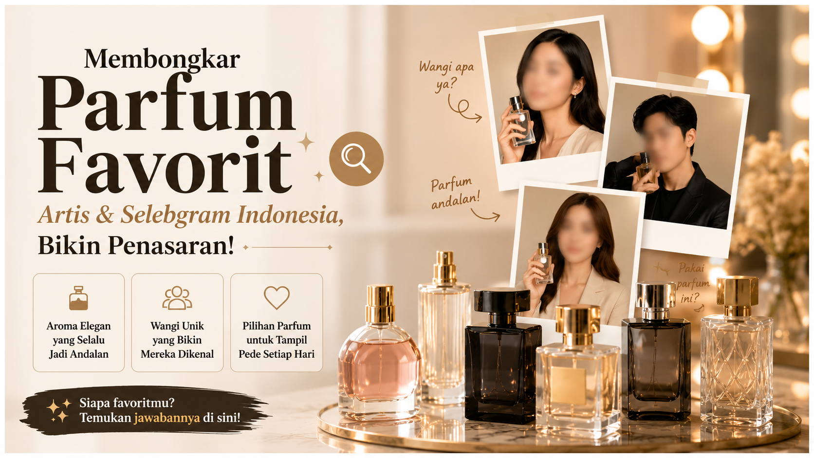 Membongkar Parfum Favorit Artis & Selebgram Indonesia, Bikin Penasaran!