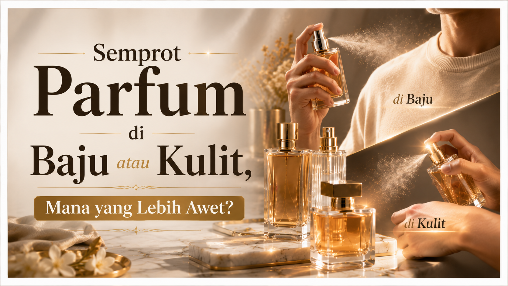 Semprot Parfum di Baju atau Kulit, Mana yang Lebih Awet?