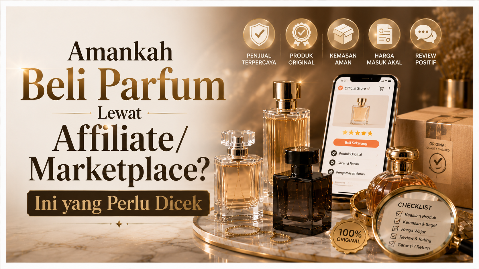 Amankah Beli Parfum Lewat Affiliate/Marketplace? Ini yang Perlu Dicek