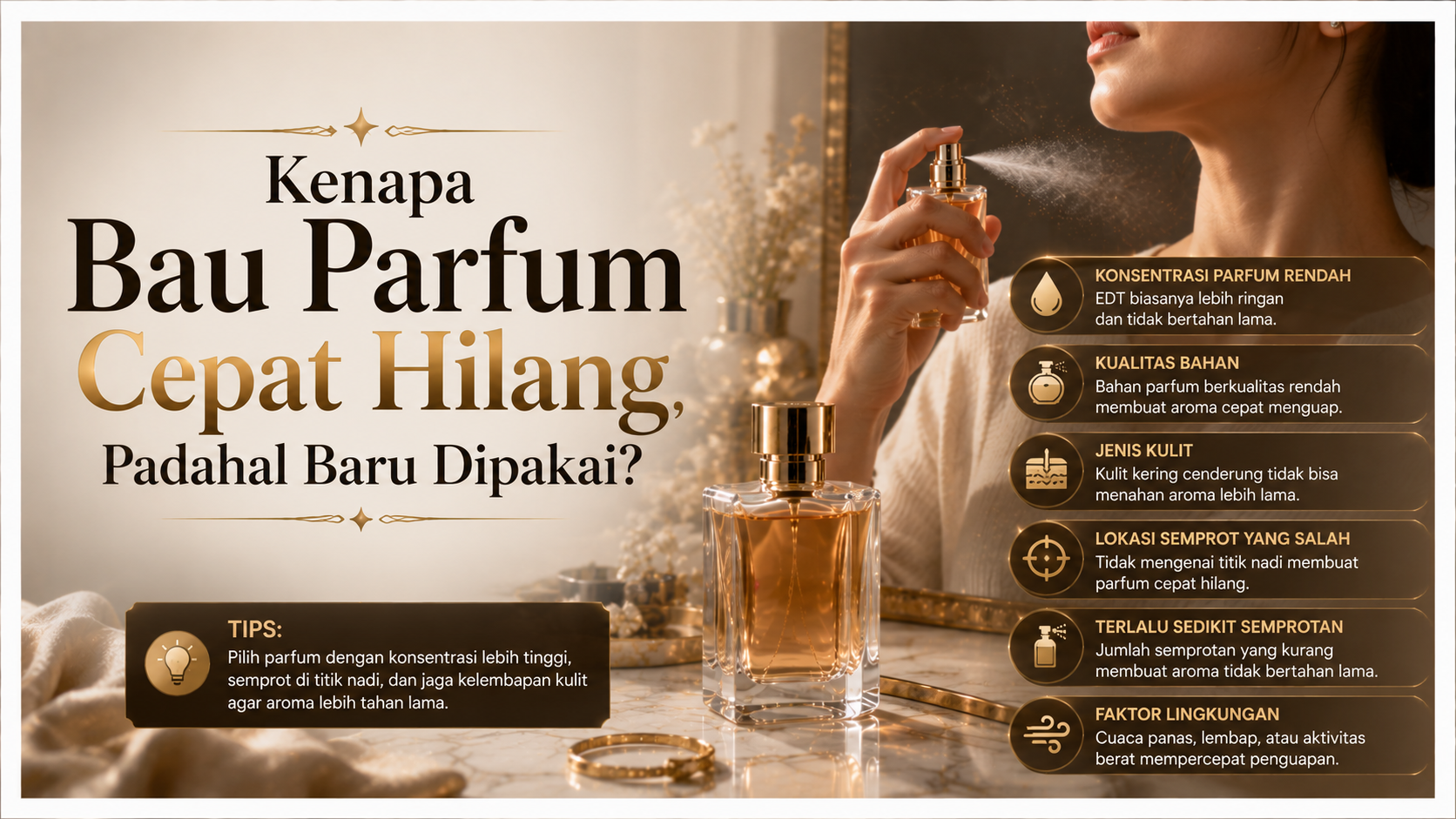 Kenapa Bau Parfum Cepat Hilang? Nose Blindness & Cara Mengatasinya | Toko Parfume